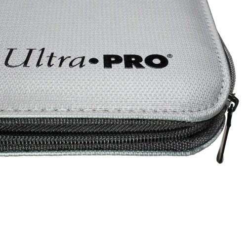 Archivador UltraPro 12-Pocket Zippered PRO-Binder: Silver Made With Fire Resistant Materials