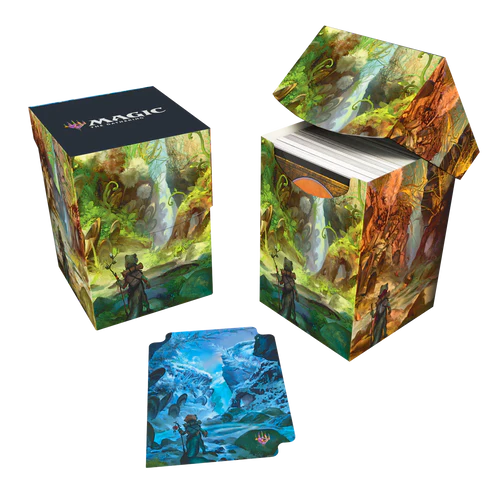 Caja Bloomburrow Season Lands: Swamp (Summer) 100+ Deck Box Black for Magic: The Gathering