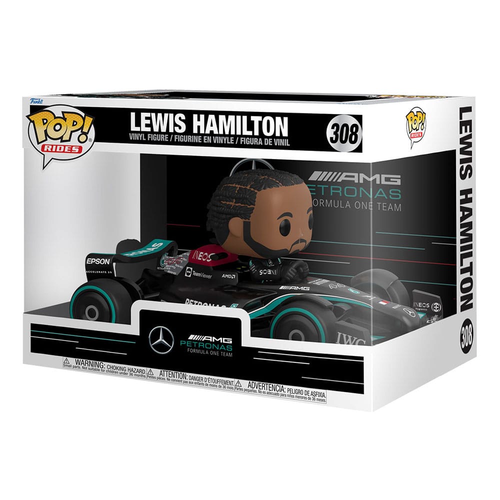 Funko Formula 1 POP! Rides Super Deluxe Vinyl Figure Mercedes Hamilton 15 cm