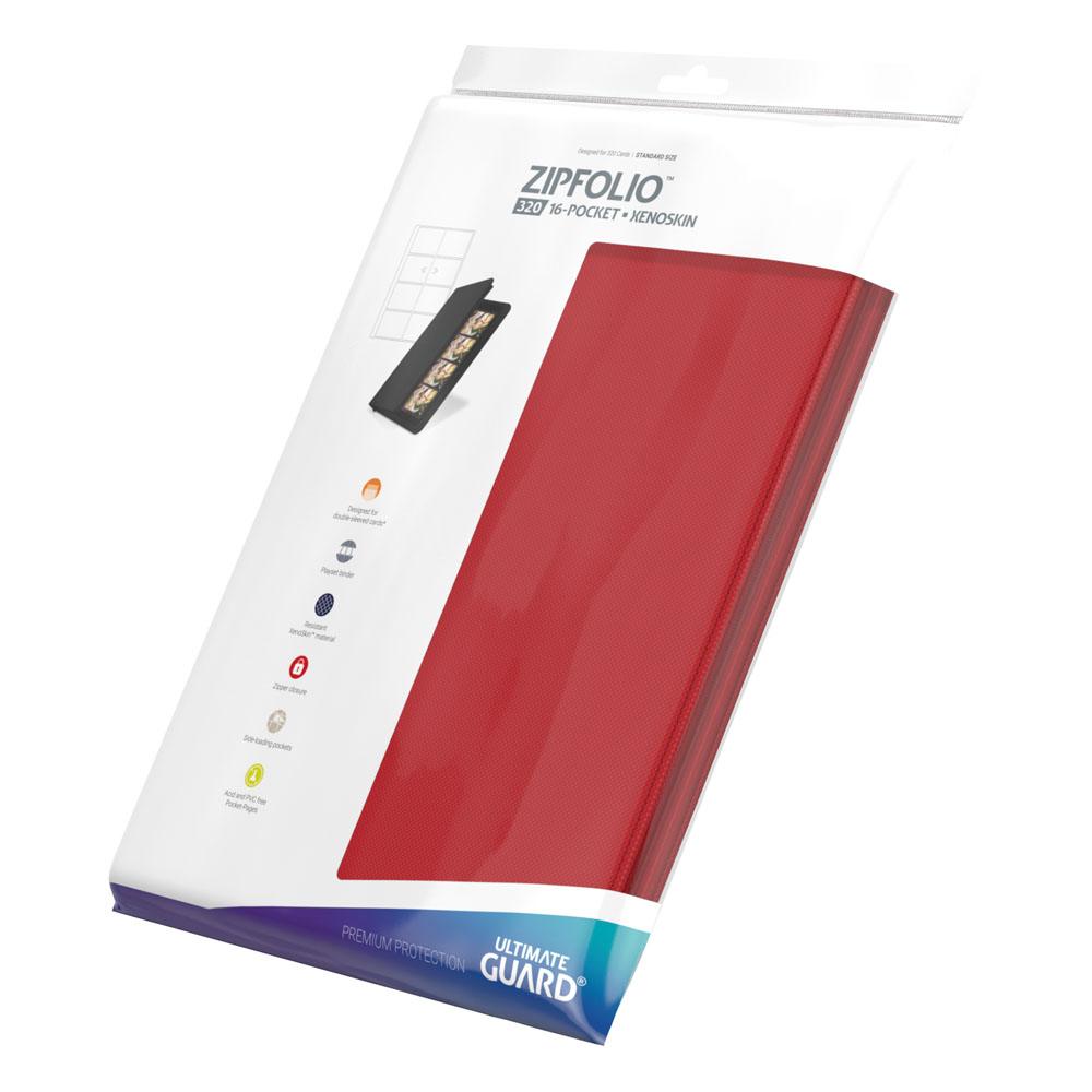 Archivador Ultimate Guard Zipfolio 320 - 16-Pocket XenoSkin Rojo