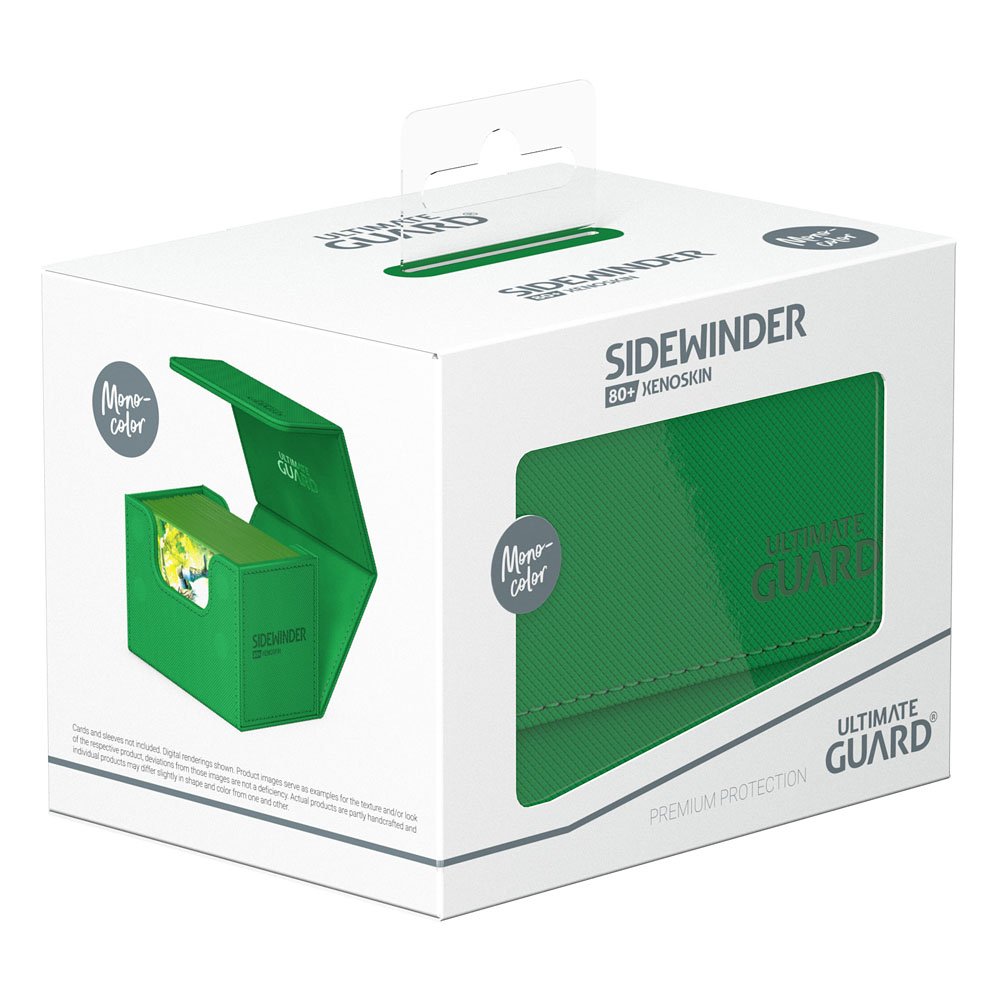 Caja Ultimate Guard Sidewinder 80+ XenoSkin Monocolor Verde