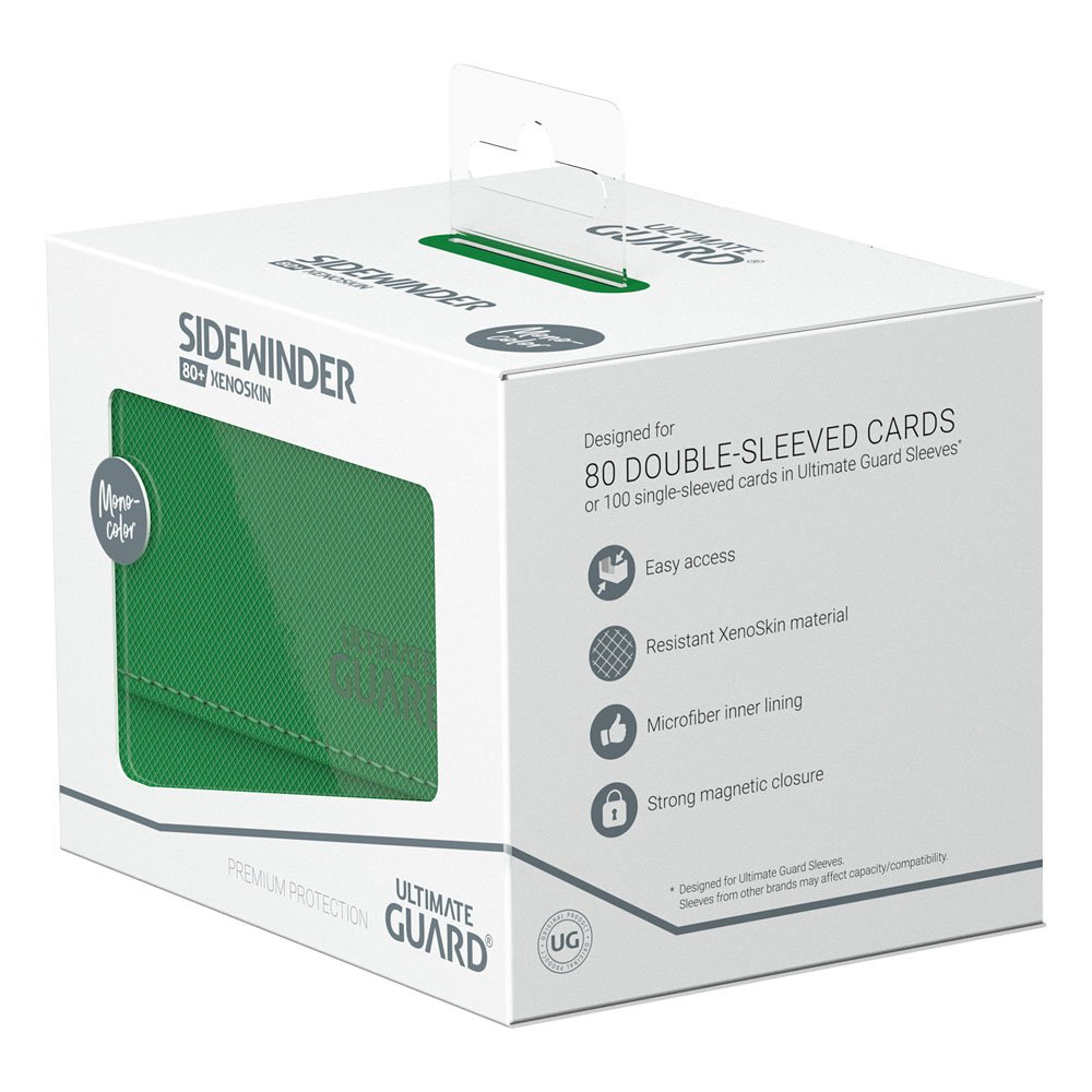 Caja Ultimate Guard Sidewinder 80+ XenoSkin Monocolor Verde