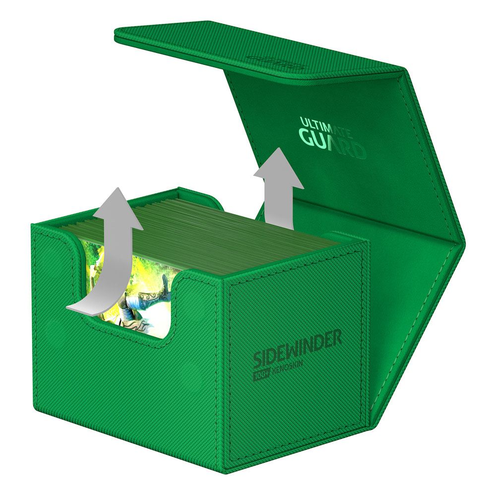 Caja Ultimate Guard Sidewinder 100+ XenoSkin Monocolor Verde