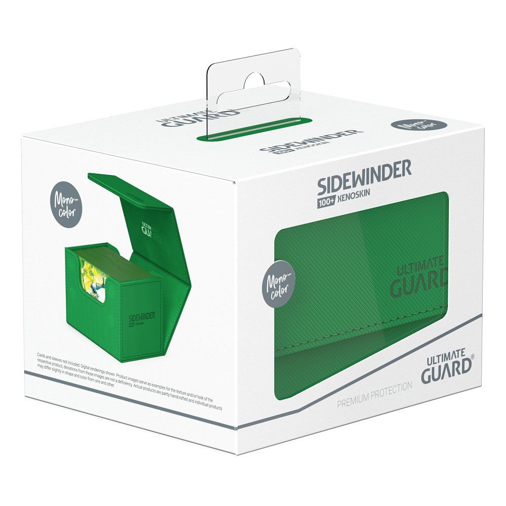 Caja Ultimate Guard Sidewinder 100+ XenoSkin Monocolor Verde