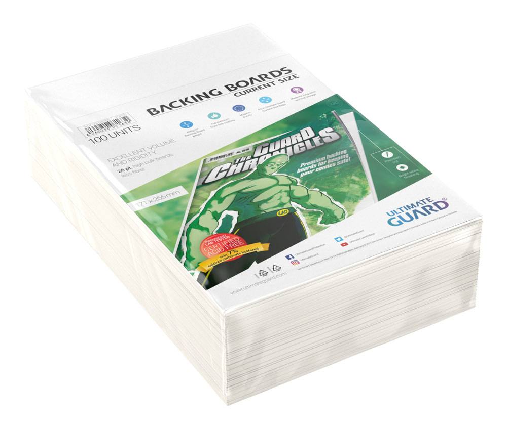 Comic Ultimate Guard Comic Backing Boards Current Size (100)