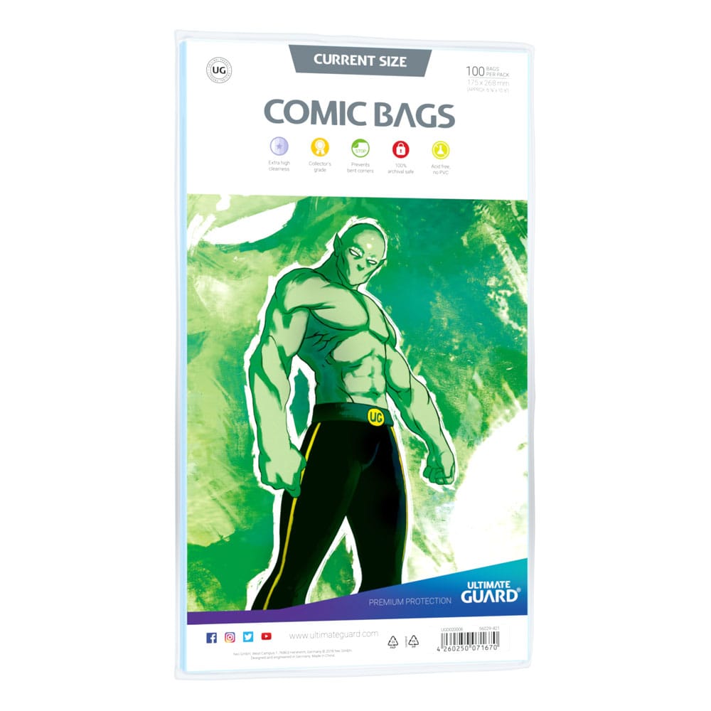 Comic Ultimate Guard Comic Bags Bolsas de Comics Current Size (100)