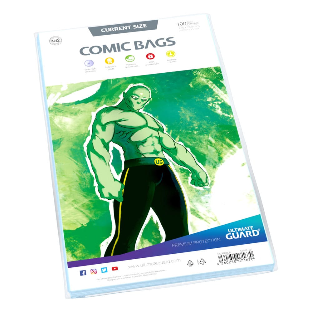 Comic Ultimate Guard Comic Bags Bolsas de Comics Current Size (100)